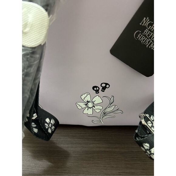 Loungefly The Nightmare Before Christmas Jack & Sally Lavender Floral Mini Backp main image 4
